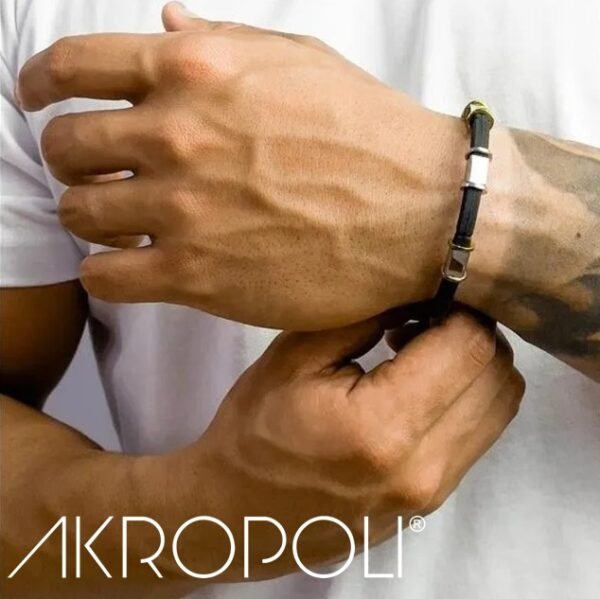 neopreno1-4 Pulsera Dual Élite Banda de Neopreno y Acero Bicolor