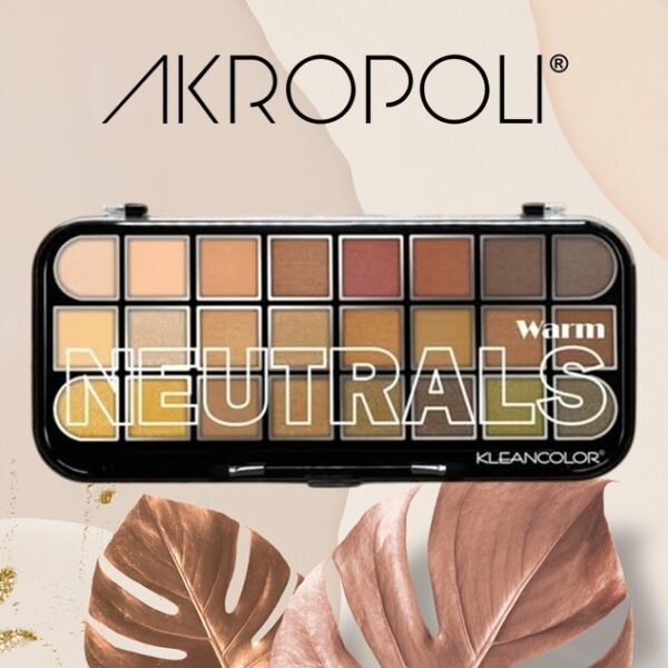 neutrasl warm klean color Paleta de sombras Kleancolor NEUTRALS WARM 24 tonos